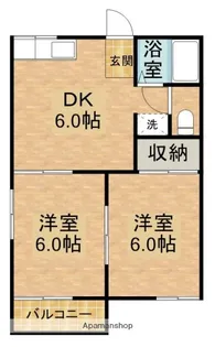 フォーブル平野【202号室】の間取り