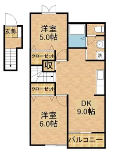 リバーアイランド【2階】の間取り