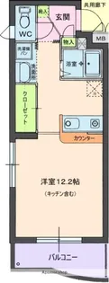 リリアーレ【3-C号室】の間取り