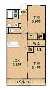 グライス武藤【2階】の間取り