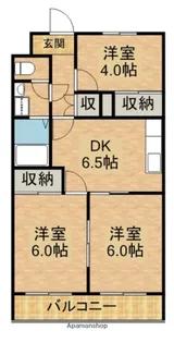 菊川サンハイツ【3階】の間取り