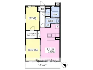 グラン リヴァー【303号室】の間取り