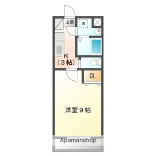 ルースヤハタ【1階】の間取り