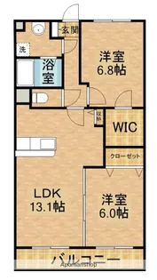 ラディアント【305号室】の間取り