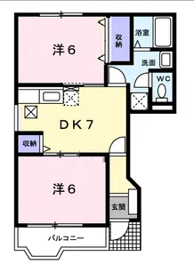 サンバースト B【1階】の間取り