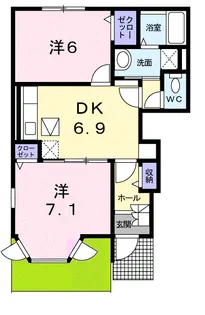 エテルノC【1階】の間取り