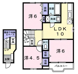 インディアンサマー【2階】の間取り