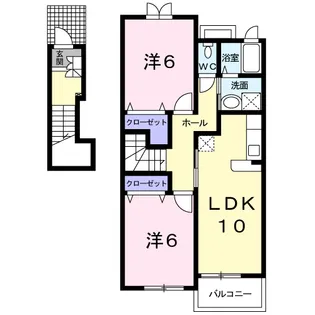 ブリーゼ【2階】の間取り