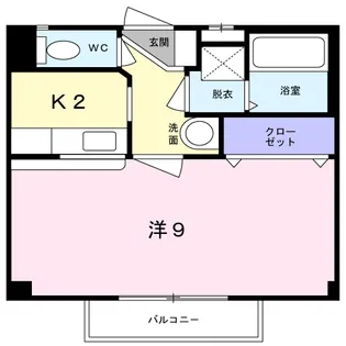 ラ・フォーレ1【2階】の間取り