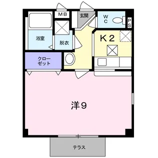 ラ・フォーレ1【1階】の間取り