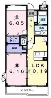 ラフレシール【2階】の間取り