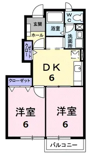 ビューシエル【1階】の間取り