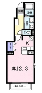 グリーン アイズ【101号室】の間取り