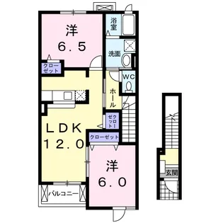 クラール【2階】の間取り