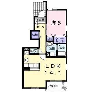 M.アメニティB【1階】の間取り