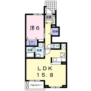 M.アメニティB【1階】の間取り