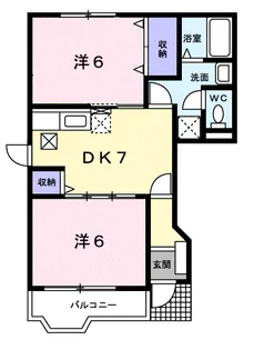 グレイスフルハイムヤマモト【1階】の間取り