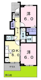 ネオ フォックスヒルズ【1階】の間取り