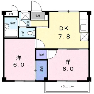 ローゼンバーム【2階】の間取り