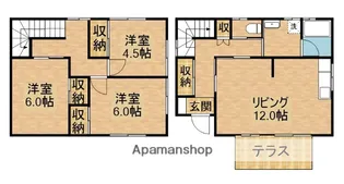 静岡県御前崎市佐倉【一戸建】の間取り