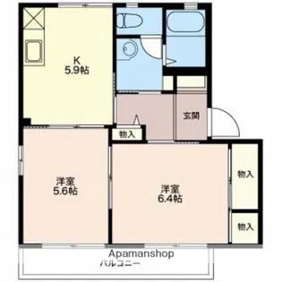 ガーデンハイツB【202号室】の間取り