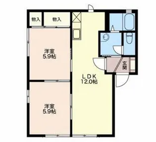 ウィステリア菊川C【101号室】の間取り