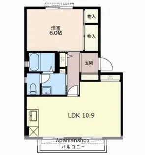 ブラセール仲島【2階】の間取り