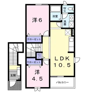 プリムヴェール【2階】の間取り