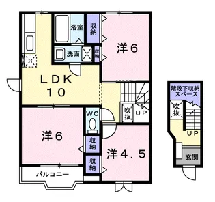 グラン・シェル A【2階】の間取り