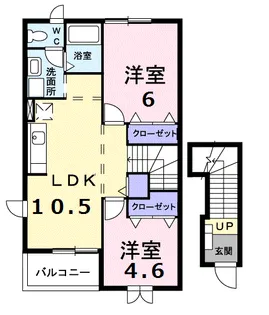 ルミノース【2階】の間取り