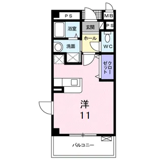 マーベラス【308号室】の間取り