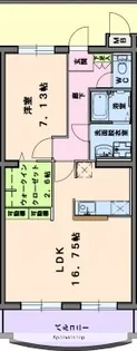 ベルフラワー四番館【3階】の間取り