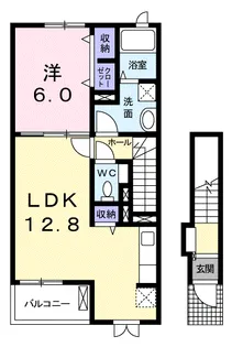 フトゥロ【2階】の間取り