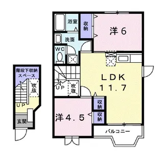 TEA STALK A【2階】の間取り
