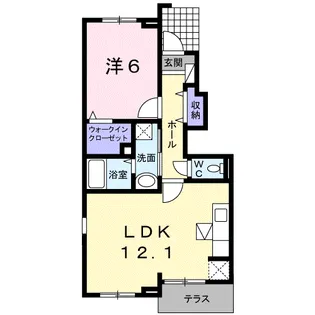 ブリーゼⅡ【1階】の間取り