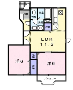 サンライズ【1階】の間取り