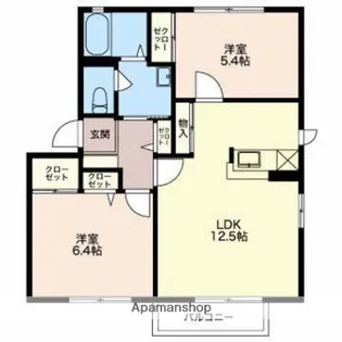 アベニューB【2階】の間取り