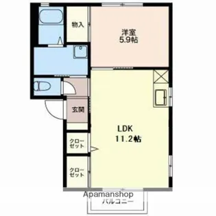 マティーナB【2階】の間取り