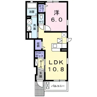 ショコラ B【1階】の間取り