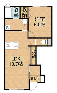 ライフスタイル長尾【1階】の間取り