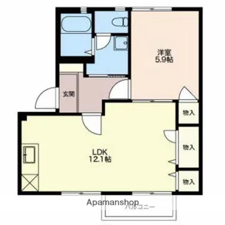 こすもすB【2階】の間取り