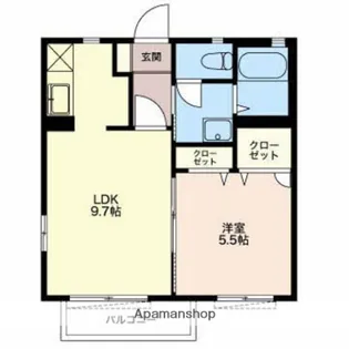 マナティーA【201号室】の間取り