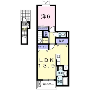 ベル・コリーヌⅠ【2階】の間取り