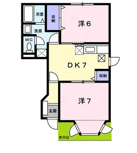 コトーMATSUSHITA【1階】の間取り