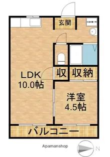 ニューバレイ【B103号室】の間取り