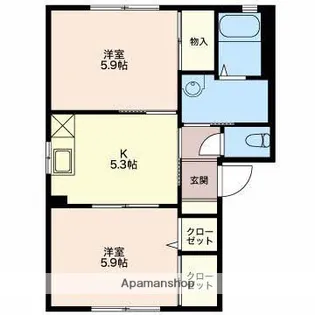 マティーナC【101号室】の間取り