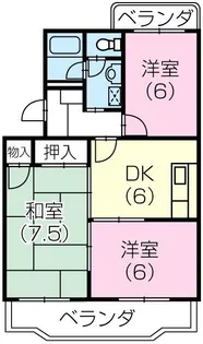 アドラシオン【1階】の間取り