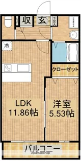 グランストーク ウーヴァ【4階】の間取り