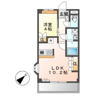 シャルマン【1階】の間取り
