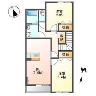 ヴェルジュ【2階】の間取り